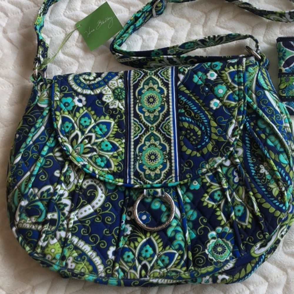 Vera Bradley Rhythm and Blues Saddle Up bag